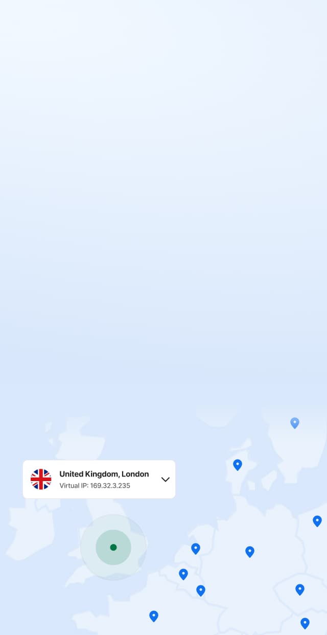 Karta över VPN-tillgång till innehåll