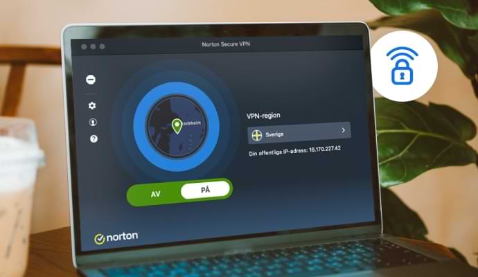 Skärmvarning, Norton Secure VPN.